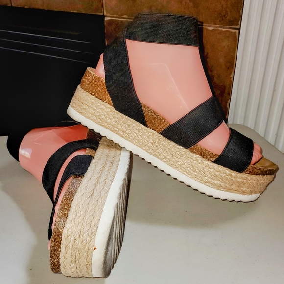 REPORT Tuti Elastic Strap Platform Summer Sandals - Picture 3 of 10